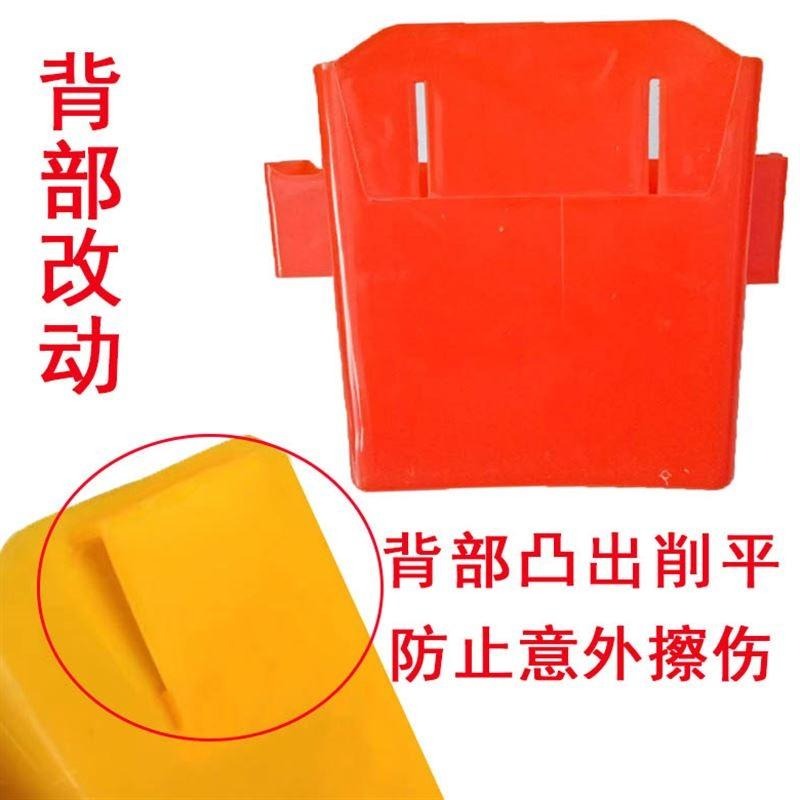 建築木工塑料釘子盒釘桶腰包多功能隔開式釘子桶雙桶式木工盒箱。-細節圖4