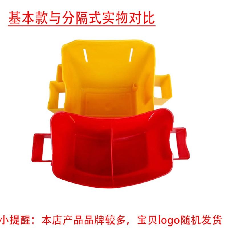 建築木工塑料釘子盒釘桶腰包多功能隔開式釘子桶雙桶式木工盒箱。-細節圖6