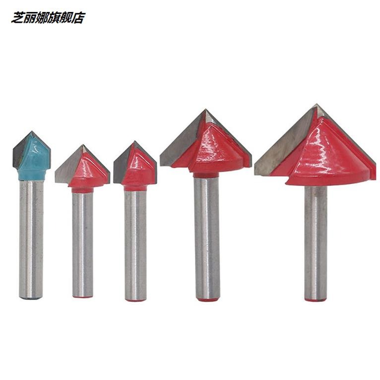 鎢鋼deg;度刀頭v修邊機器刀頭木工修邊機型鉆頭45倒角45倒角修邊-細節圖2