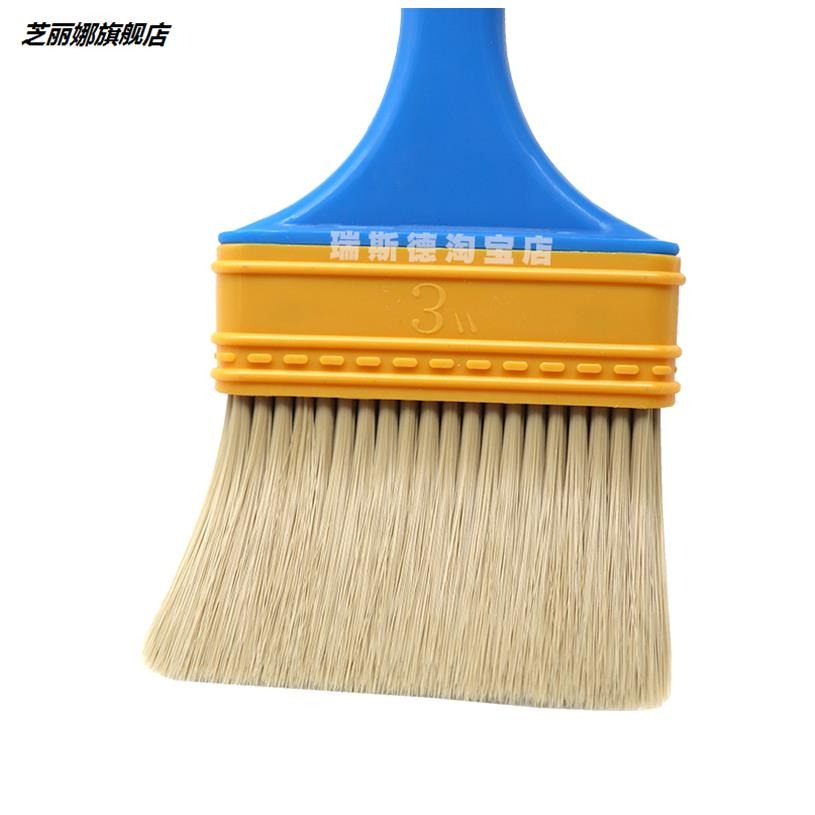 不掉毛油漆刷尼龍絲油漆塗料膠水刷硬毛刷子水絲刷燒烤刷醬掃灰刷-細節圖4