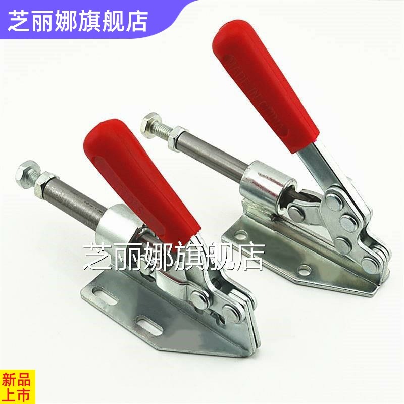 臺鋸靠山尺推臺鋸配件木工導軌快速夾具頭壓緊鉗器工裝推拉式定位-細節圖4