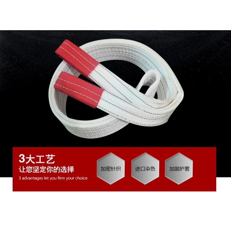 起重吊裝帶吊帶吊車行車扁平叉車2t3t5噸10噸6米4m拖車繩綁繩貨車-細節圖9