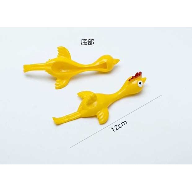 博抖音同款彈射火雞 趣味整蠱發射軟膠玩具 彈力拉射小雞可粘在墻-細節圖7