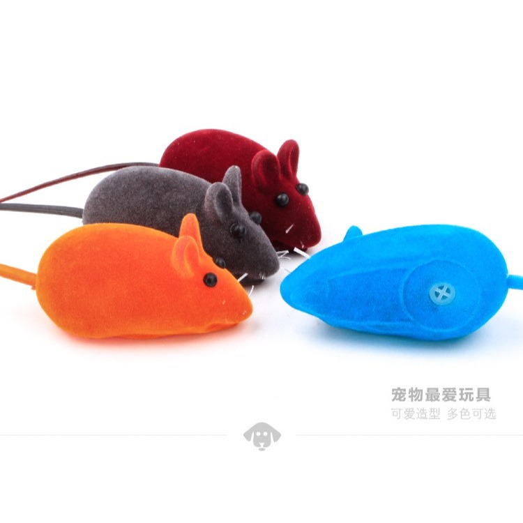 六隻裝 植絨老鼠 寵物小老鼠發聲貓玩具 發聲玩具逼真貓貓玩具-細節圖7