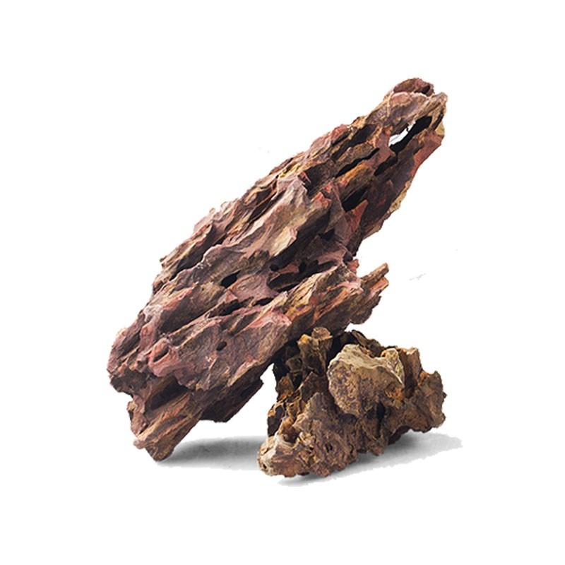 魚缸造景石假山天然大塊松皮石多孔酸洗青龍石草缸成品真石頭套餐-細節圖4