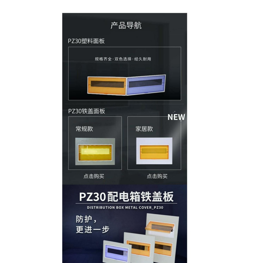 pz30配電箱蓋板鐵蓋子81012151820243036迴路雙三排面板-細節圖5