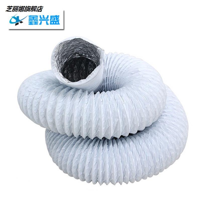 鋁箔通風管伸縮軟管空調排風排煙管 鋼絲鋁箔管80100 300 350 400-細節圖2
