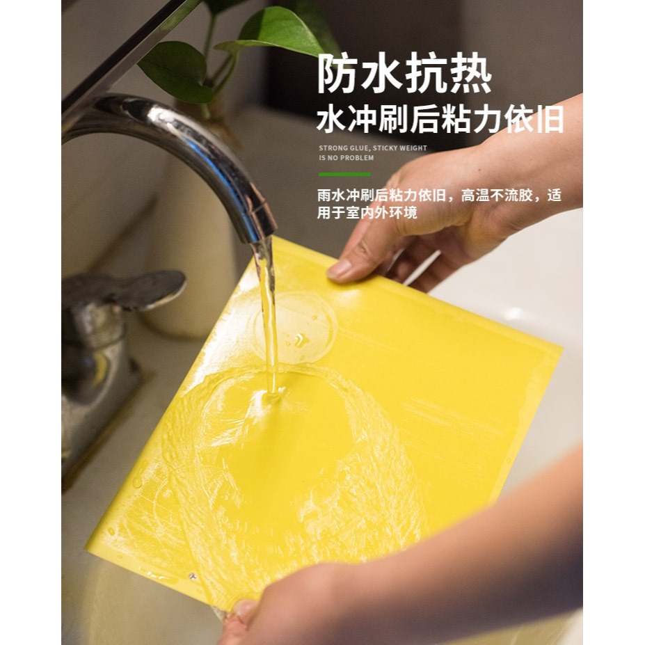黃板雙面粘蟲板誘蟲板紙貼黃色滅小飛蟲沾果蠅粘板果園薊馬大花棚-細節圖5