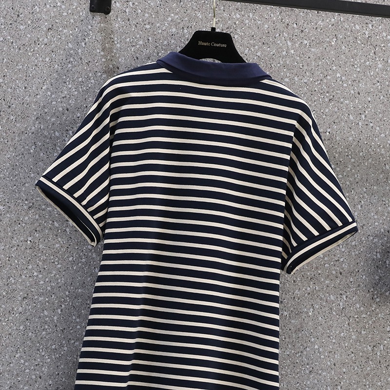 品牌折扣店商場專櫃撤櫃女裝尾貨清倉夏季遮肉polo衫短袖連衣裙女-細節圖5