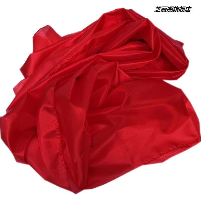 包郵70釐米寬秧歌紅綢帶舞蹈綢子大紅綢布長彩帶年會紅綢腰鼓道具-細節圖3