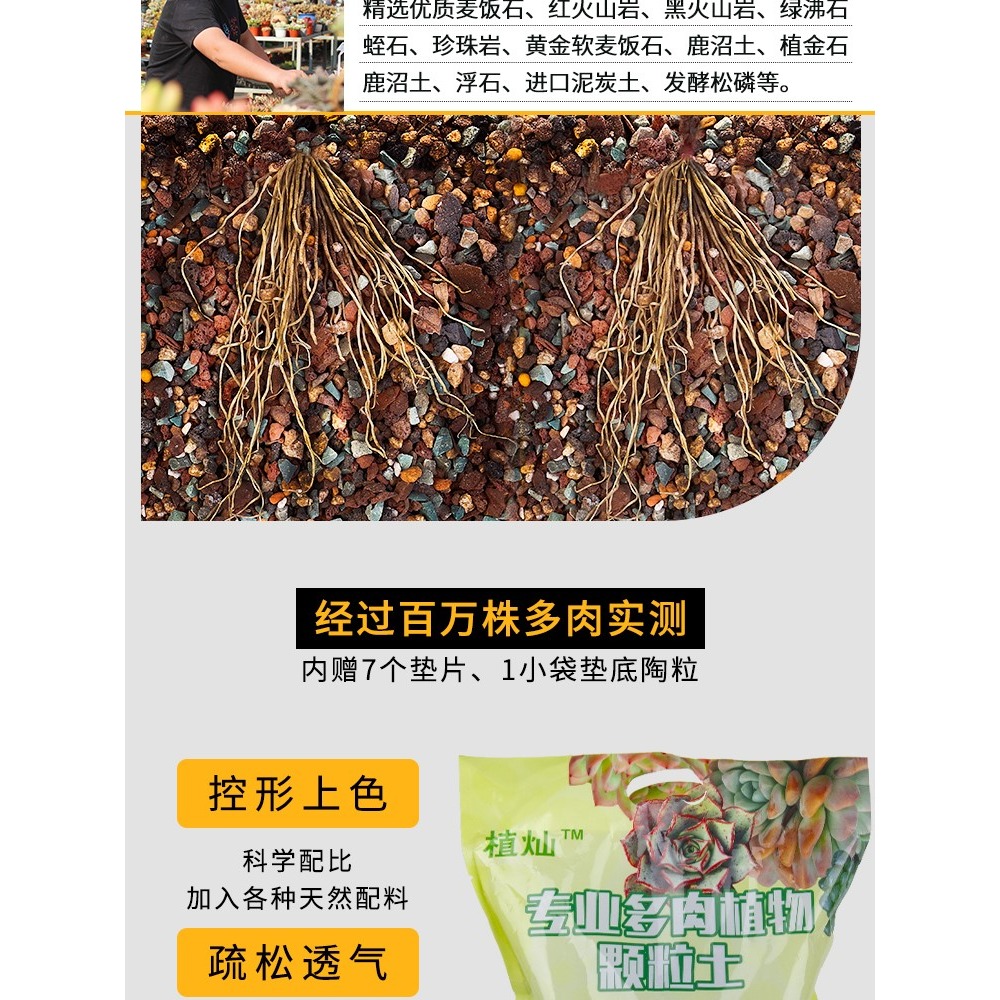 多肉專用顆粒營養土純顆粒土大包養花專用通用種植泥炭土壤鋪面石-細節圖8