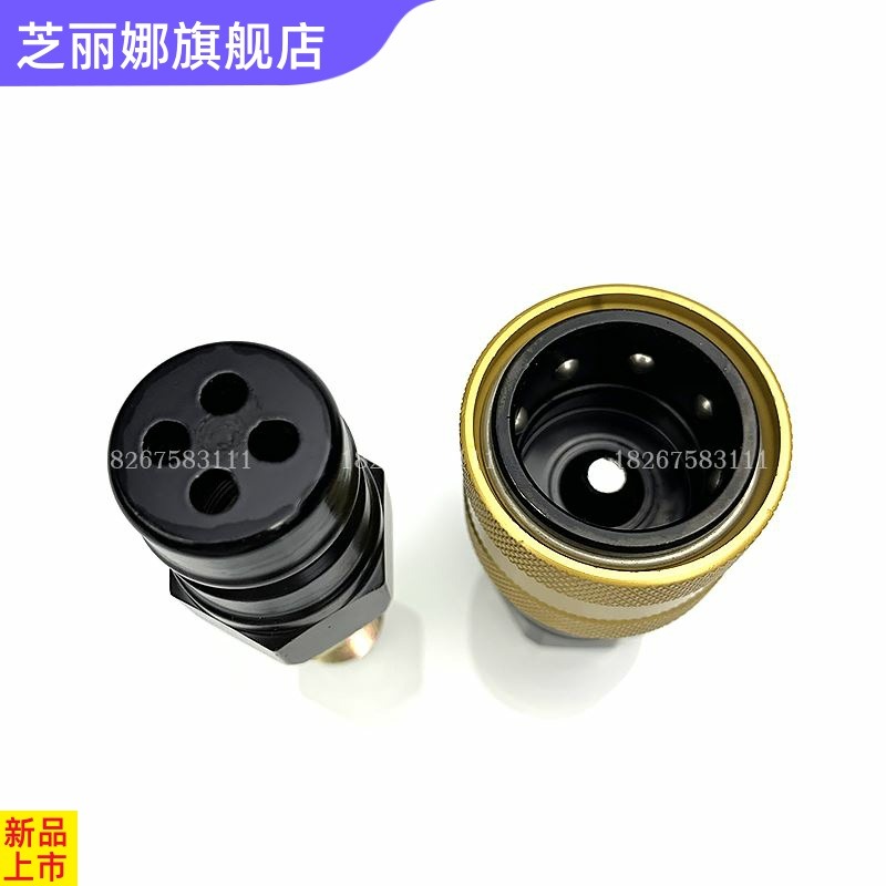 芝重汽掛車配件半掛車氣管接頭快速接頭螺旋管連接閥掛車自封閥包-細節圖3