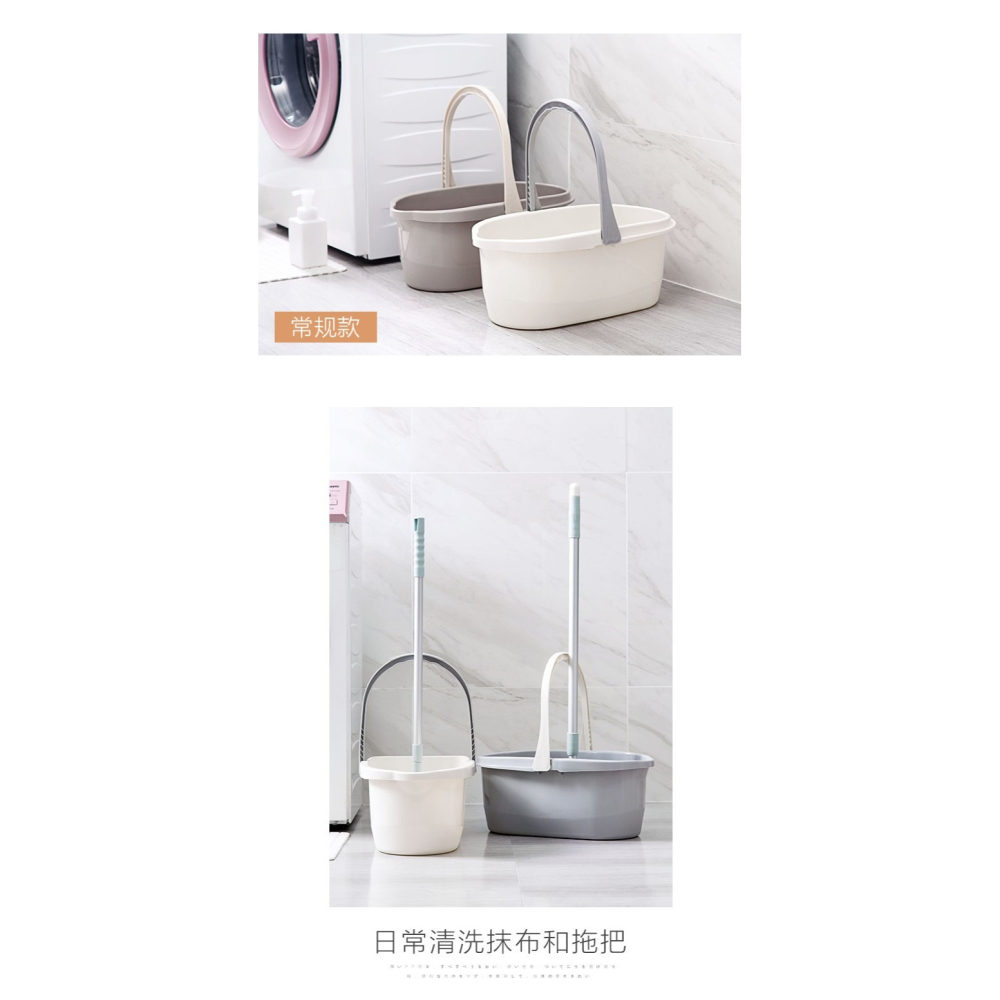 塑料洗拖把桶長方形家用折疊拖地水桶儲水用洗車拖布桶單桶拖把桶-細節圖9