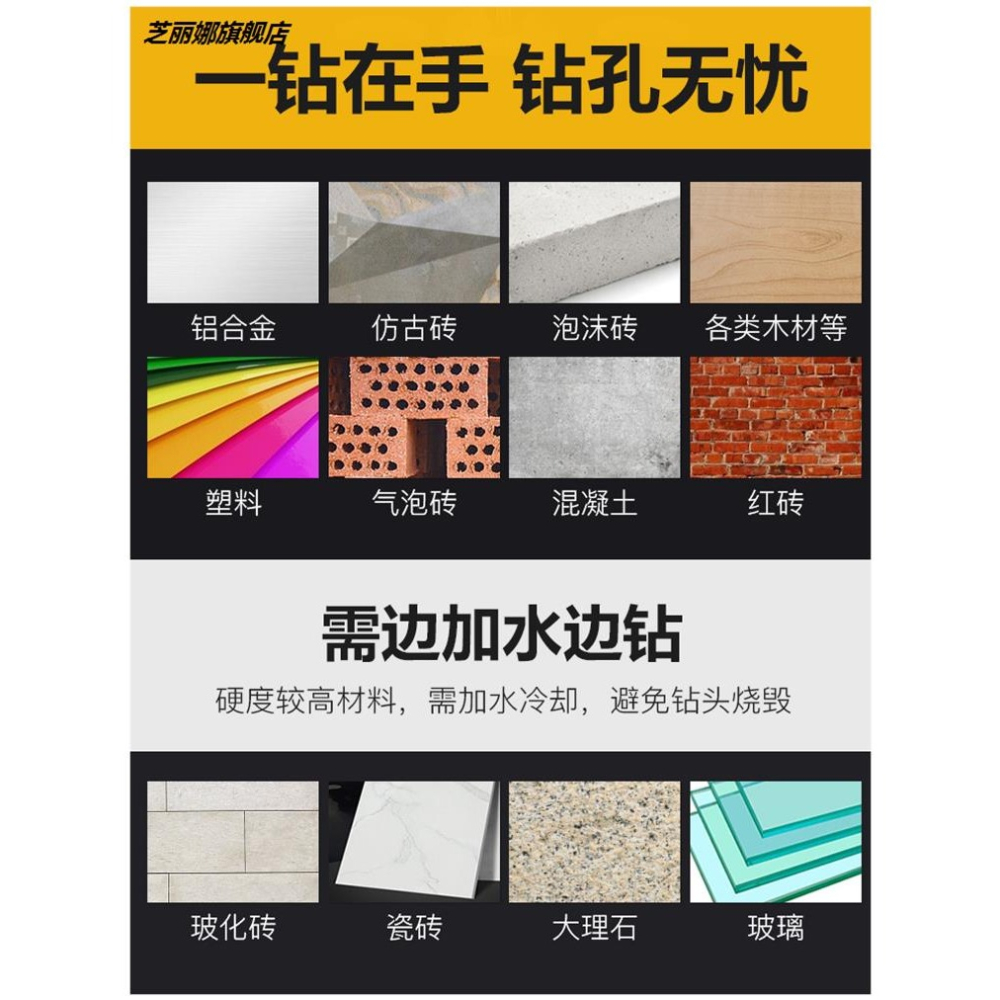 瓷磚鉆頭6mm德國超硬玻璃打孔開孔器磁磚混凝土擴孔十字三角鉆頭-細節圖2