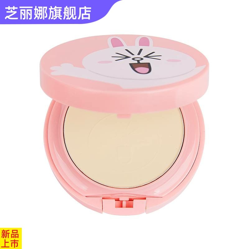 芝雙層萌兔子兒童專用化妝品粉餅粉底 時尚女孩舞臺彩妝底妝兩色-細節圖4