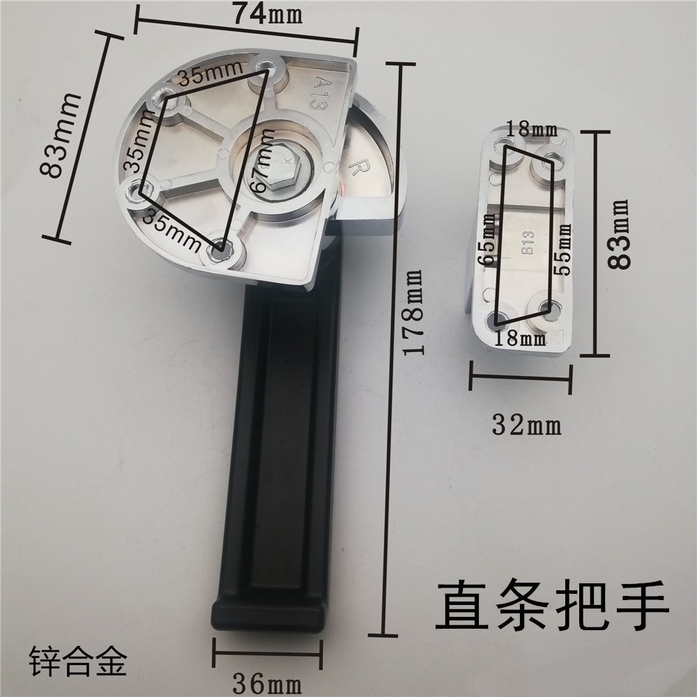 蒸箱不銹鋼門把手 蒸櫃拉手 蒸櫃門鎖 蒸飯櫃配件商用廚具配件-細節圖2