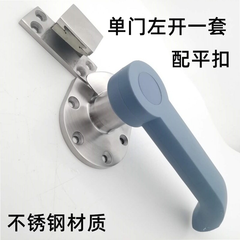 蒸箱不銹鋼門把手 蒸櫃拉手 蒸櫃門鎖 蒸飯櫃配件商用廚具配件-細節圖3