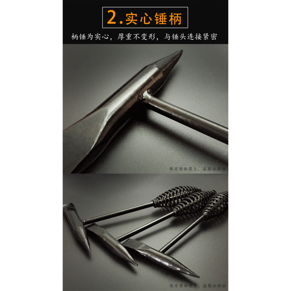 2018新款電焊敲渣錘焊工專用錘頭焊渣清渣除銹錘子多功能焊接迷你-細節圖9