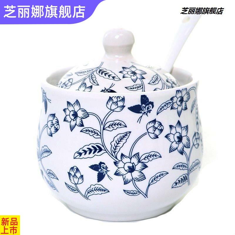 油碗帶蓋家用陶瓷葷油罐熟豬油廚房盒瓶調料罐盒瓶鹽罐油潑辣椒w-細節圖4