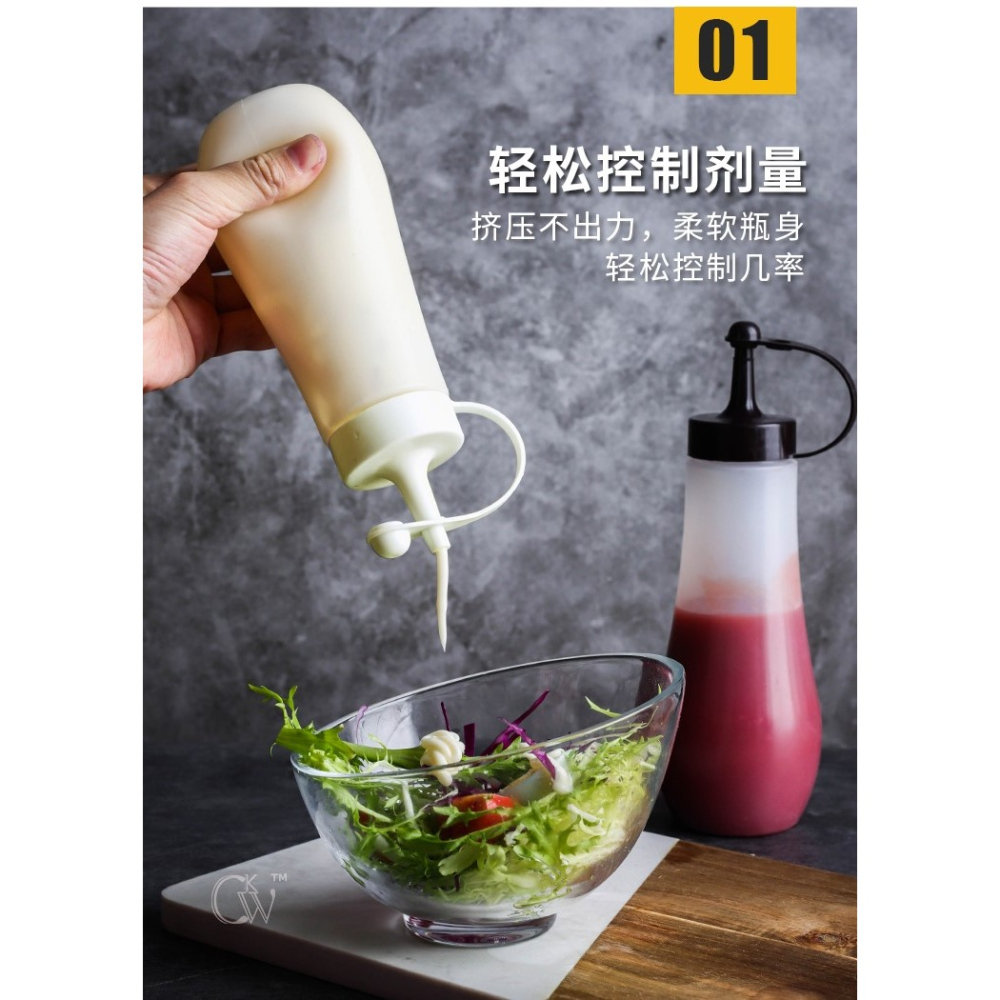 滴油耗壓器家用適用擠醬油瓶壺。餐飲沖洗擠擠鐵板燒小口壺可控式-細節圖7