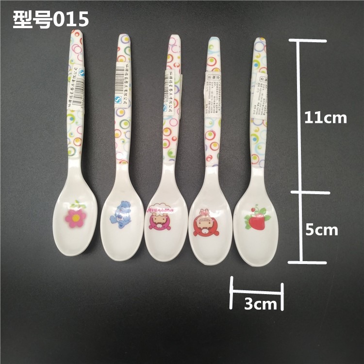 6.9三隻嬰兒勺子寶寶喂飯勺 兒童塑料小飯勺長柄湯匙湯勺-細節圖8