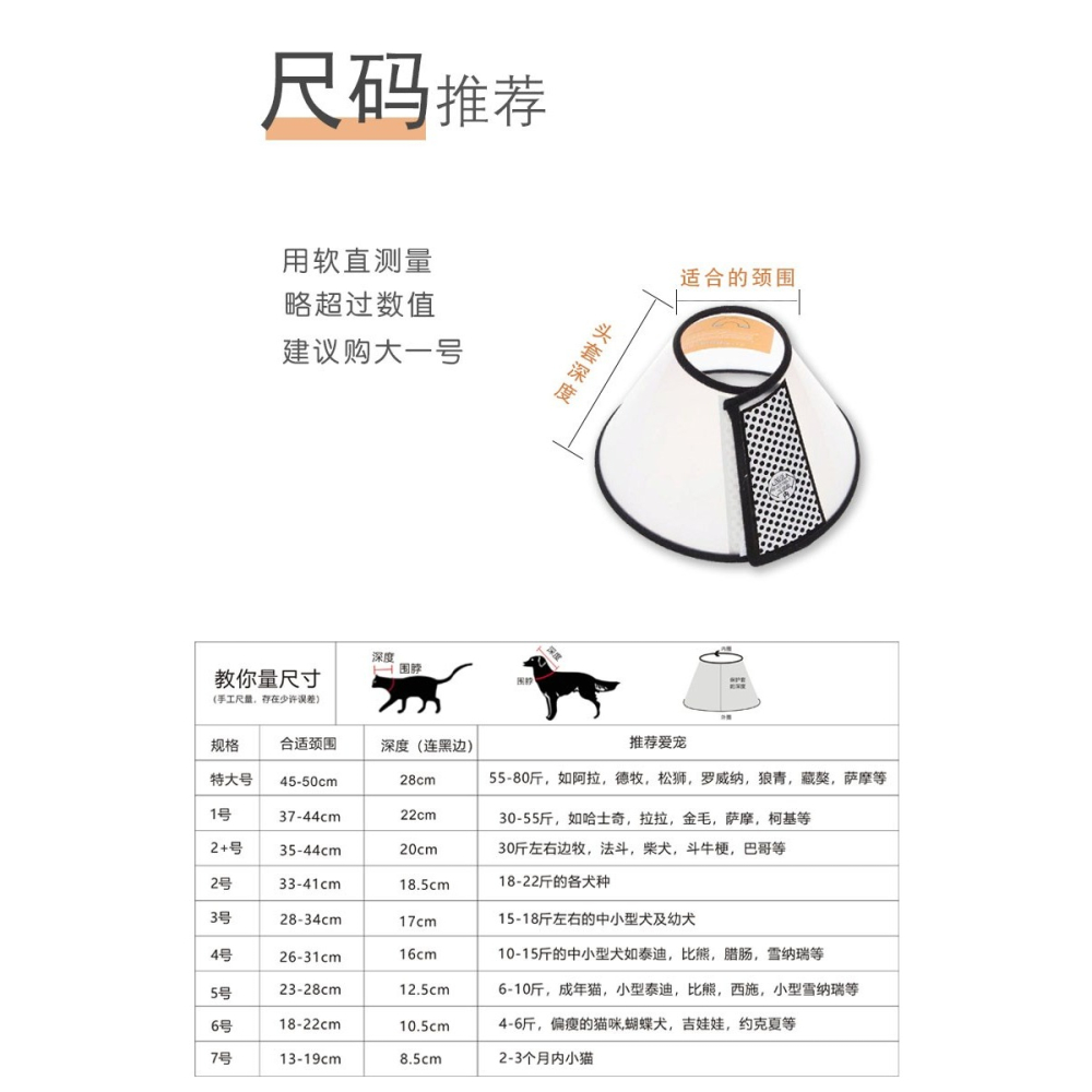 伊麗莎白圈軟布貓狗絕育術後防舔防抓咬狗狗恥辱項圈貓咪頭套脖圈-細節圖3
