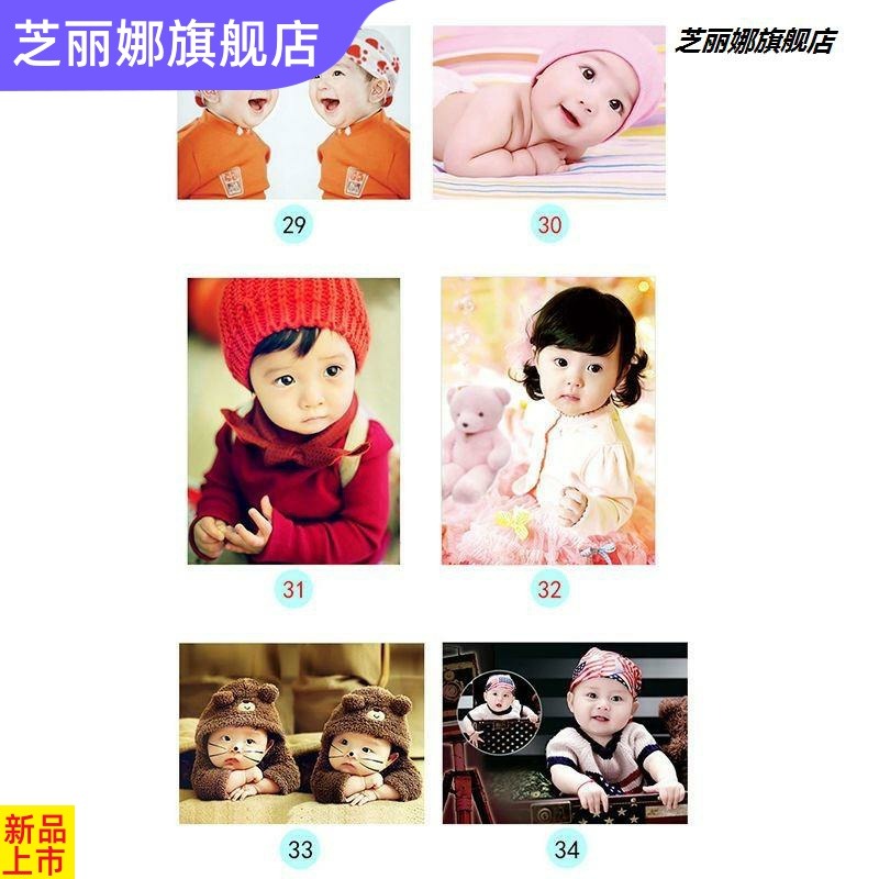壁畫胎教墻上墻貼畫胖娃娃寶寶照片海報墻貼嬰兒可愛掛畫寶貝壁紙-細節圖3