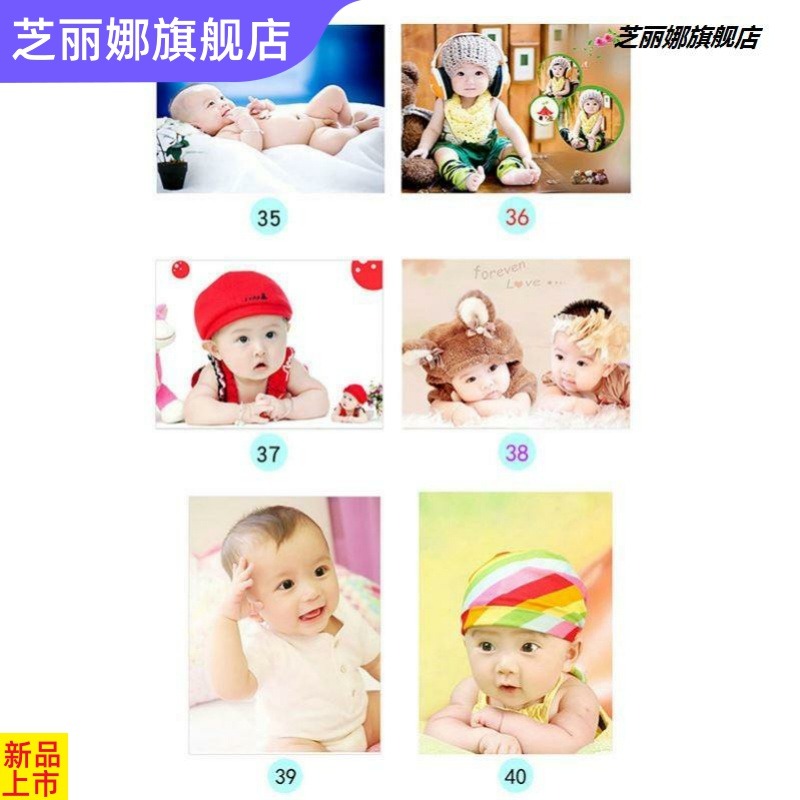 壁畫胎教墻上墻貼畫胖娃娃寶寶照片海報墻貼嬰兒可愛掛畫寶貝壁紙-細節圖4