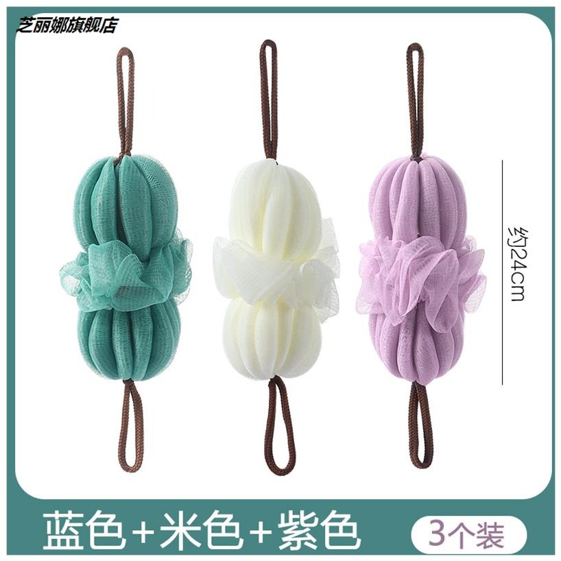 不散浴花球大號家用起泡洗浴用品沐浴花加厚兩用搓背條神器洗澡巾-細節圖8