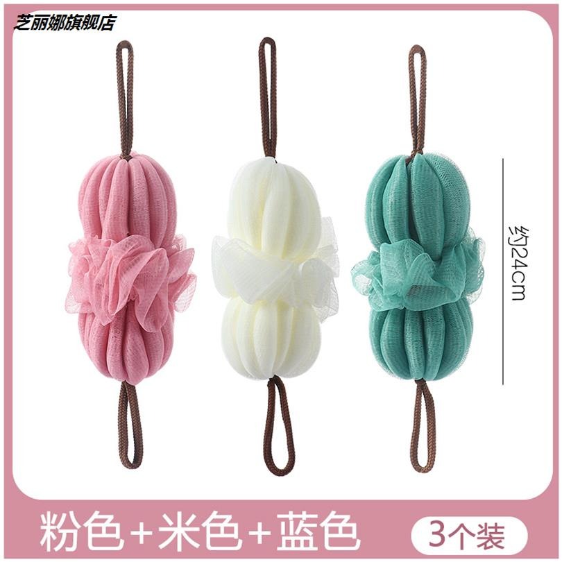 不散浴花球大號家用起泡洗浴用品沐浴花加厚兩用搓背條神器洗澡巾-細節圖9