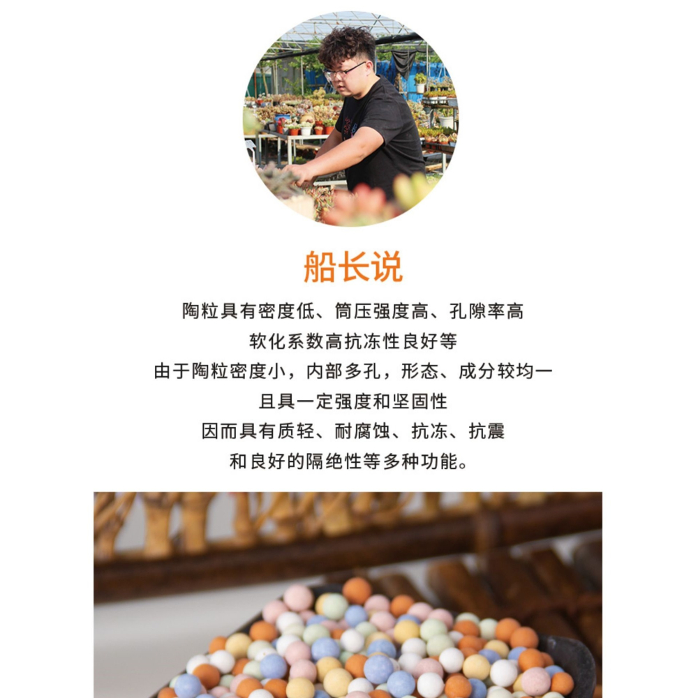 彩色陶粒顆粒花用墊底花卉鋪面透氣養花水培盆栽鋪面石多肉營養土-細節圖7