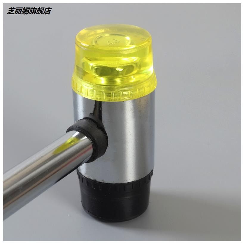 硅膠工具錘黑色正骨橡膠錘子 橡皮錘 彈力榔頭實心中號雙頭木地板-細節圖3