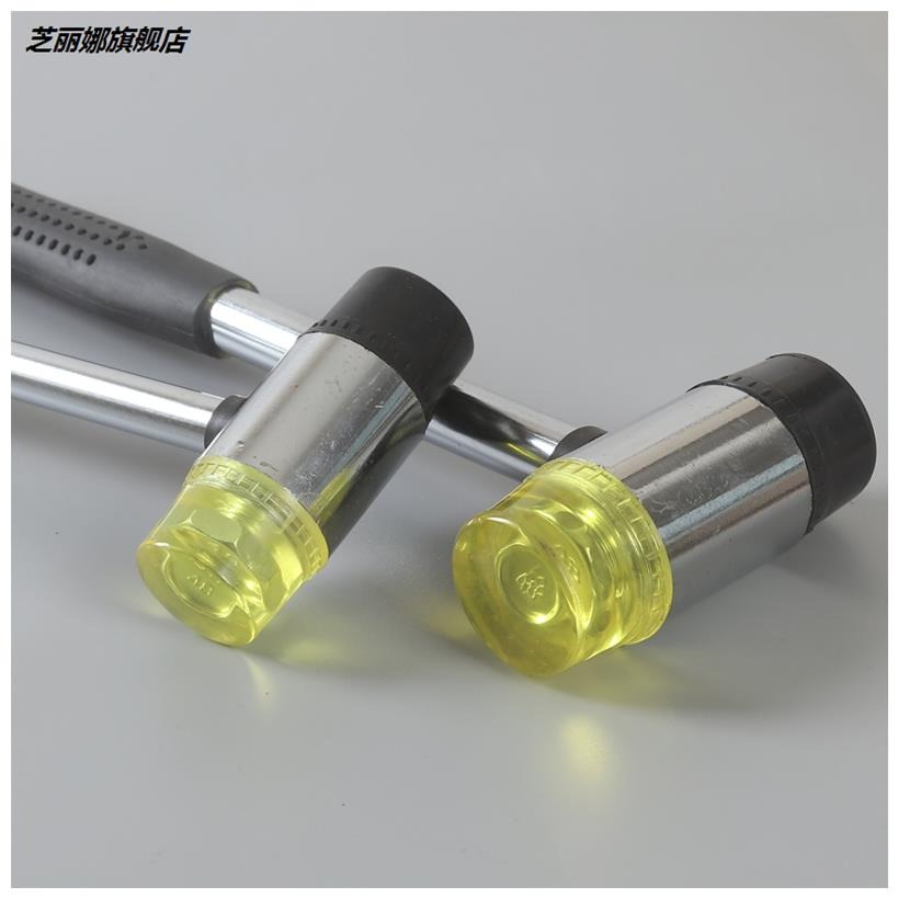 硅膠工具錘黑色正骨橡膠錘子 橡皮錘 彈力榔頭實心中號雙頭木地板-細節圖4