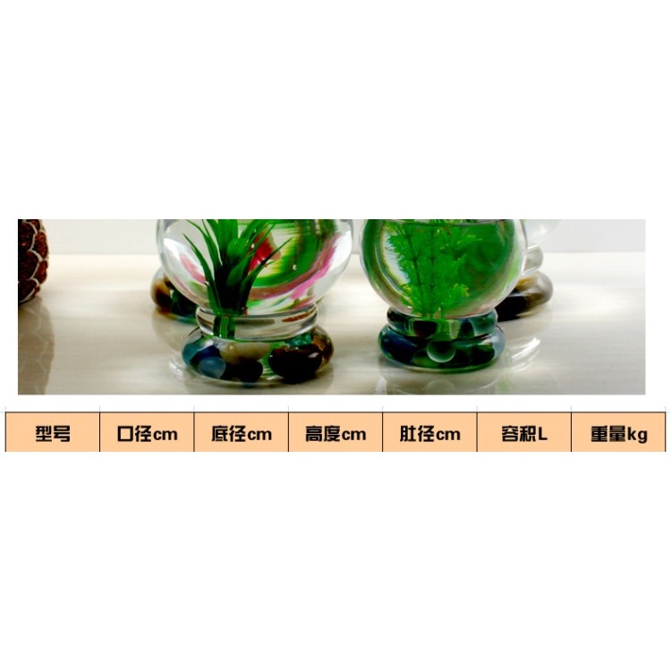 【清倉】水培玻璃加厚花瓶 燈籠造型葫蘆底座創意玻璃花盆 p413-細節圖9
