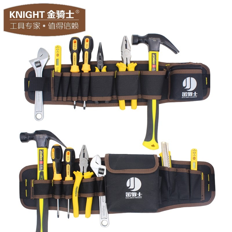 鉆電工工具包腰包小包男帆布專用維修工具多功能腰帶袋腰間耐磨便-細節圖2