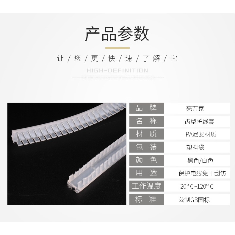 出線圈密封圈保護套齒形配電箱開口線條出線孔電線防割剪切護線套-細節圖9