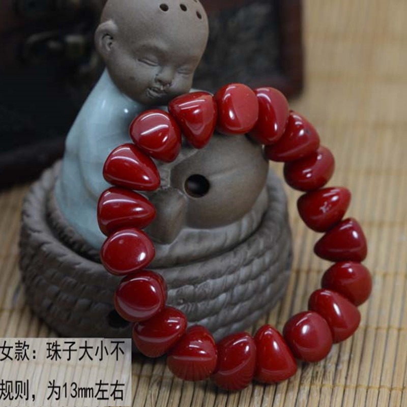 棗紅老蜜蠟手鏈琥珀手串不定型不規則收藏蜜蠟按摩活血男女款手鐲-細節圖3