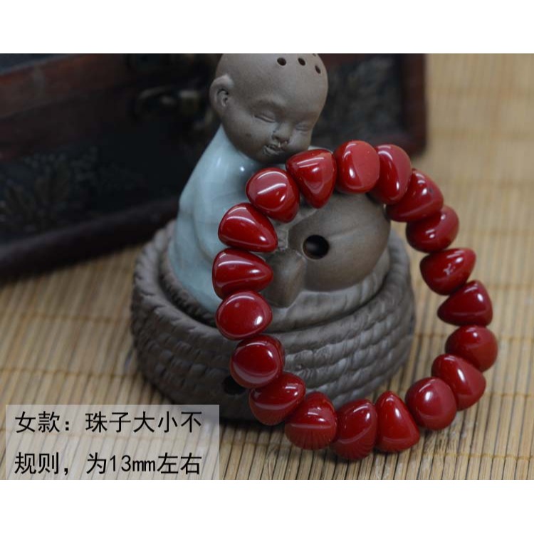 棗紅老蜜蠟手鏈琥珀手串不定型不規則收藏蜜蠟按摩活血男女款手鐲-細節圖9