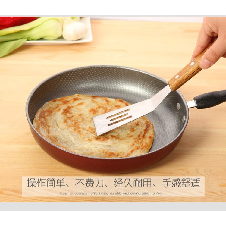煎餅鏟子翻面家用工具生煎鏟牛排扒鏟披薩鏟不銹鋼手抓餅壓鏟-細節圖10
