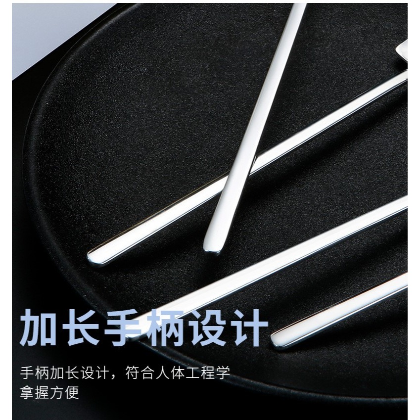 不銹鋼長柄鐵鍬勺子創意可愛小勺子 鐵鍬鏟水果甜品雪糕冰鏟勺-細節圖9