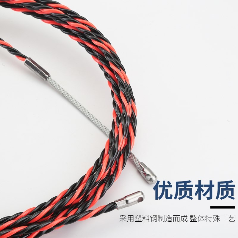 穿線器電工拉線帶滾輪頭手動暗線管道電線放線串線引線器-細節圖4