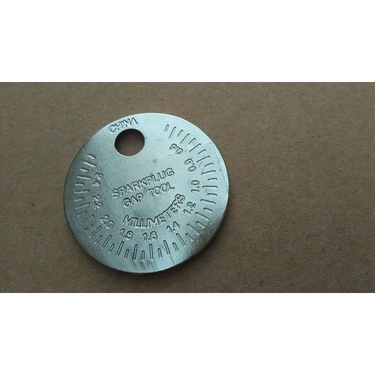 火花塞間隙測量工具錢幣形狀火火花塞間隙調整工具0.6-2.4mm-細節圖5