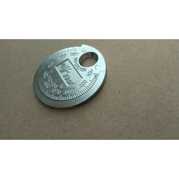 火花塞間隙測量工具錢幣形狀火火花塞間隙調整工具0.6-2.4mm-細節圖7