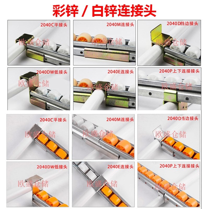。4135鋁合金流利條加厚 倉儲貨架滑軌防靜電滾輪擋邊輪導軌琉璃-細節圖4