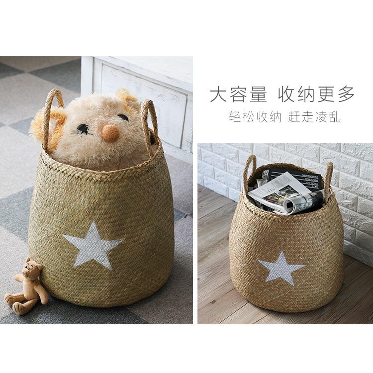 臟衣服收納筐臟衣籃簍ins風 家用裝放衣物的框洗衣籃子玩具婁神器-細節圖9