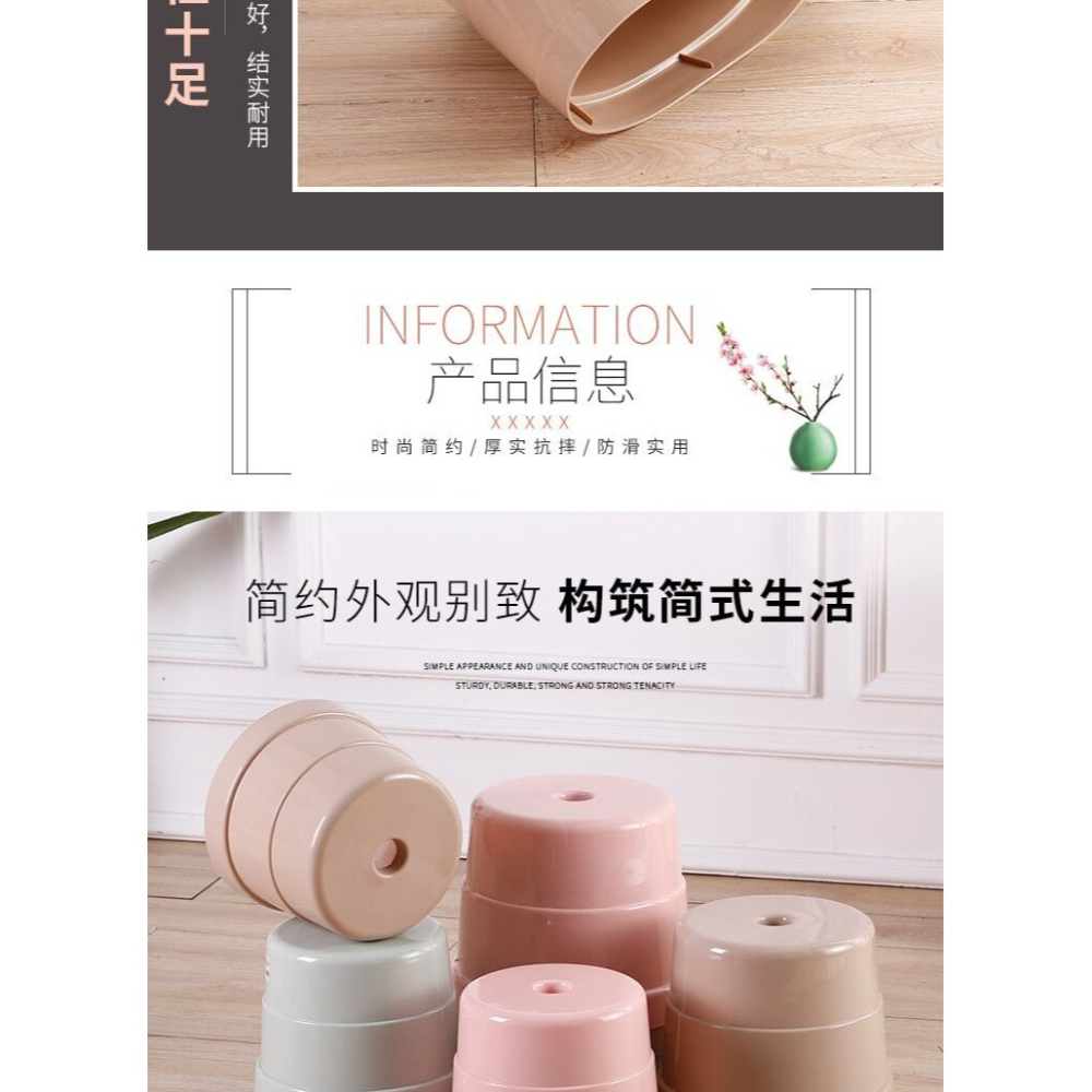 塑料凳子加厚成人臥室客廳茶幾餐桌圓小矮凳經濟型兒童成人防滑凳-細節圖9