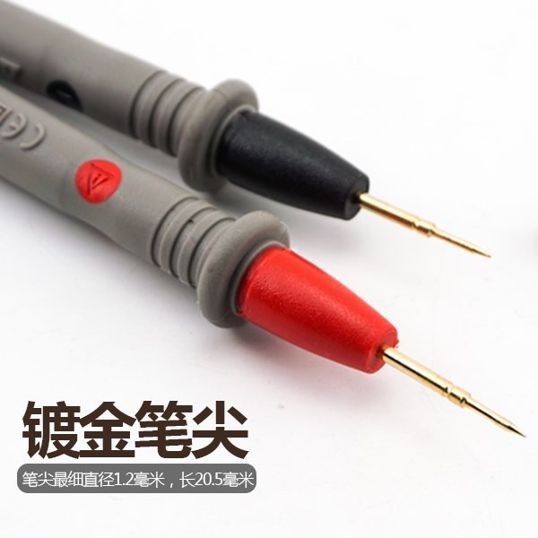 通用數字萬用表表筆線針20a硅膠高檔防凍耐寒棒鍍金1000v特尖表筆-細節圖2