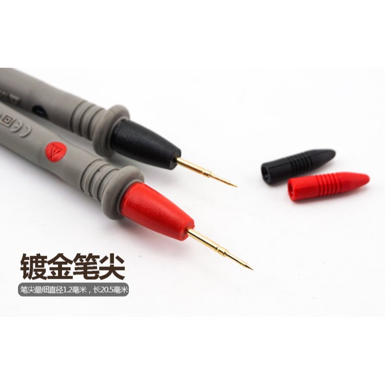 通用數字萬用表表筆線針20a硅膠高檔防凍耐寒棒鍍金1000v特尖表筆-細節圖6