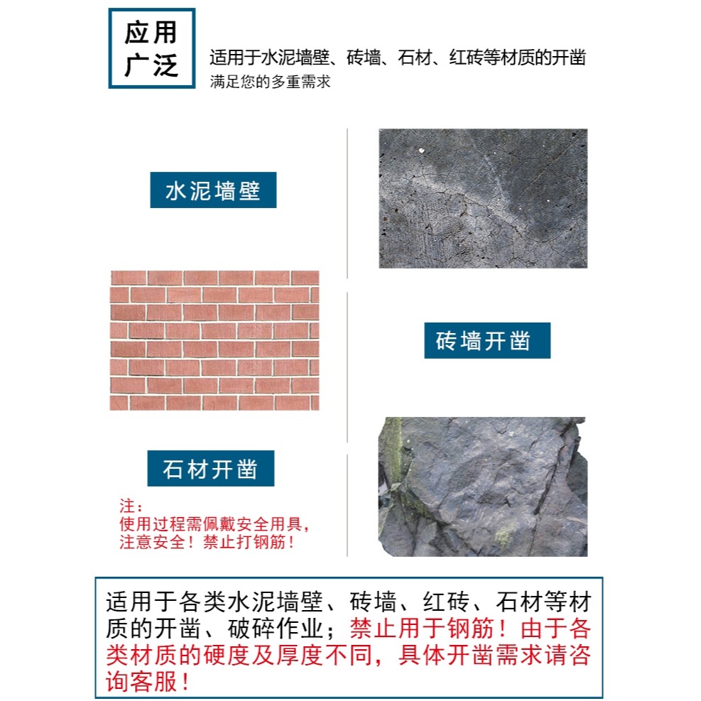 電錘沖擊鉆頭 方圓柄 尖扁鑿子 鎬釬電鎬頭 鏟子 u型鑿開槽穿墻鉆-細節圖9