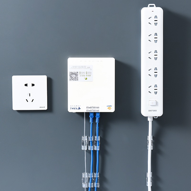 電線理線器固定網線走線整理神器固扣卡子自粘數據繞線塑料卡線夾-細節圖2